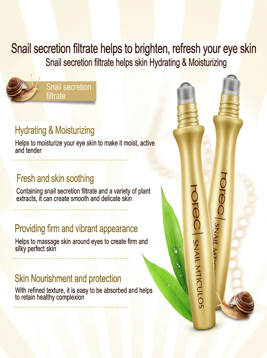 Snail Mucin Anti-Aging Duo – Repair Cream + Eye Roll-On
